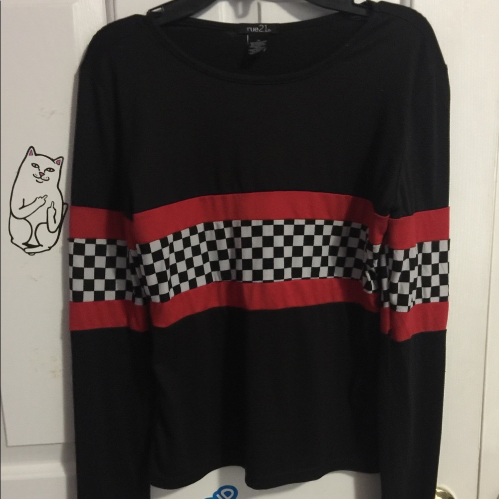 checkerboard long sleeve